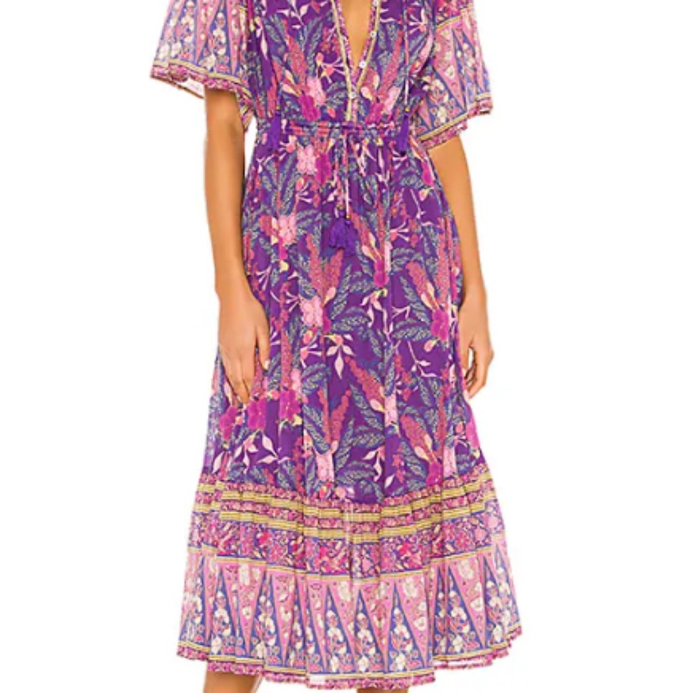 Spell & The Gypsy Buttercup Midi Dress Size Small